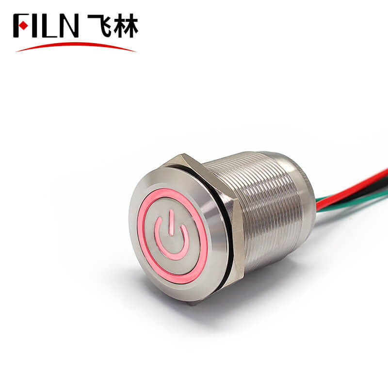 25MM 3A Waterproof Metal Push Button Switch In Sale