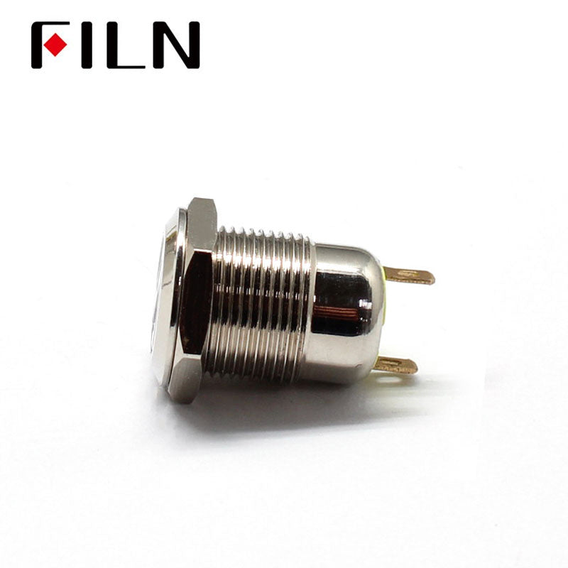 12V Momentary Waterproof ip67 Push Button Switch Size