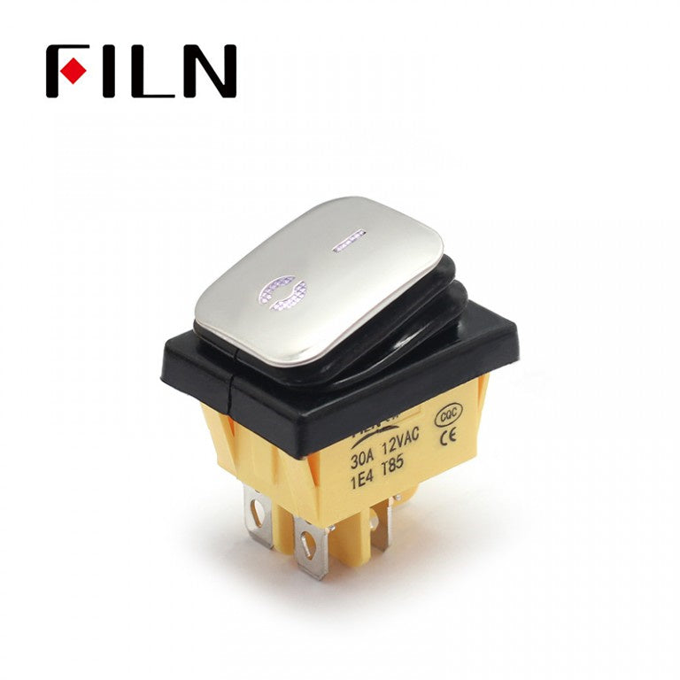 FILN Amber Stainless Waterproof IP68 12V Lighted Rocker Switch Online Shop