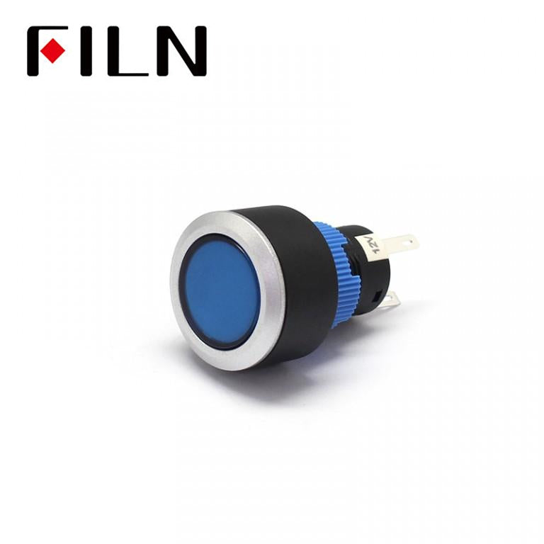 FILN Professional Production Of The Plastic Button Switch Waterproof With Light 16mm Hole