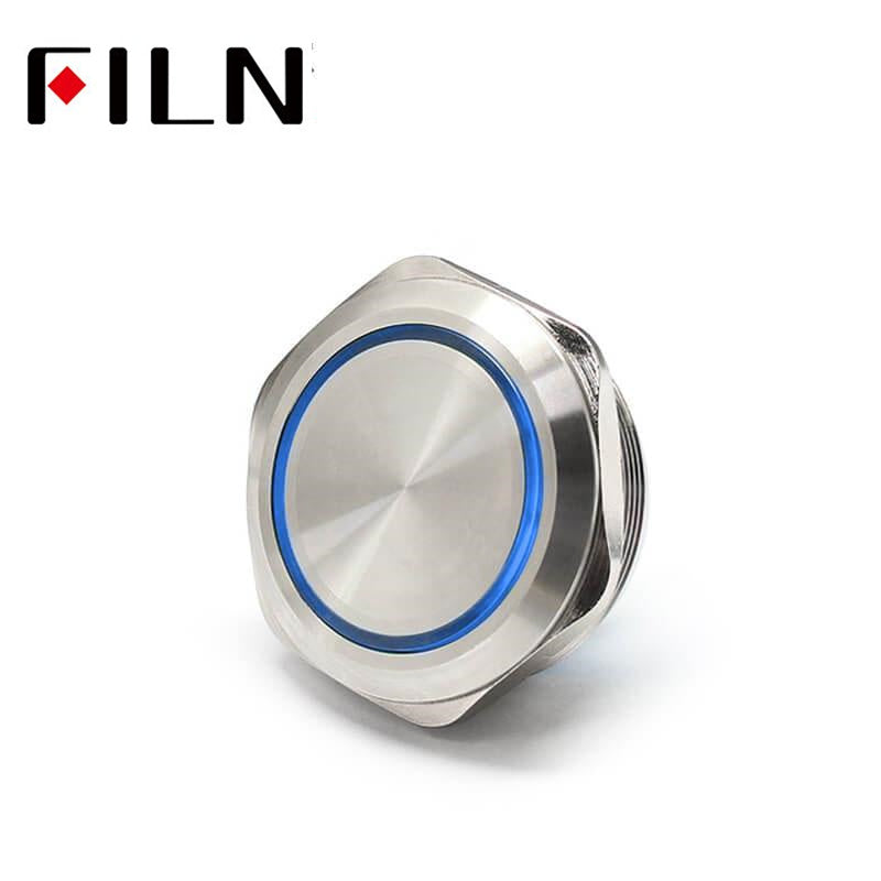 40MM 8PIN IP67 Metal Ring Push Button Switch With Light Price