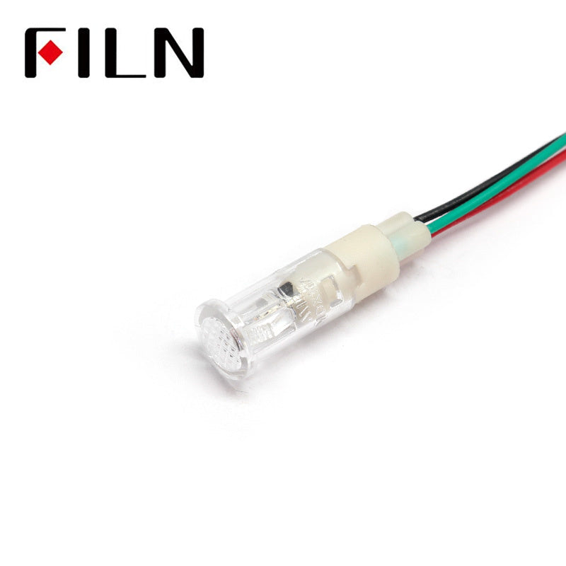 10mm red green two colors 12v led plastic indicator light White