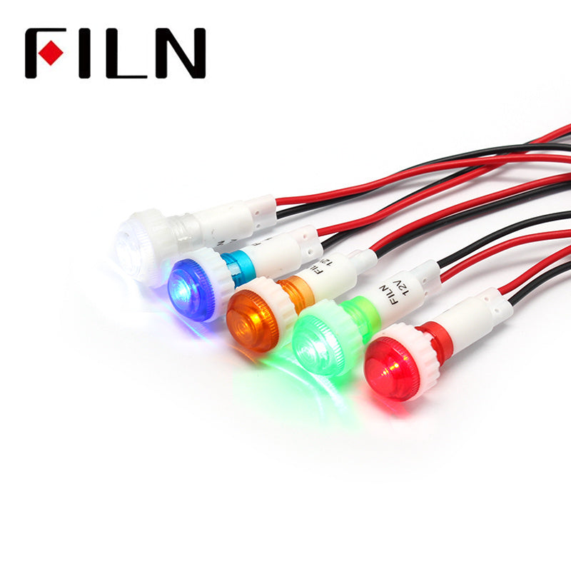 10mm Customization 12v incandescent indicator light Colour