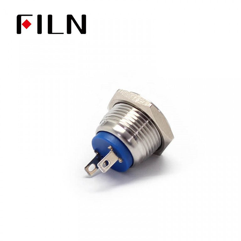 16mm 24V Momentary Doorbell 2PIN Push-Button Switch Size