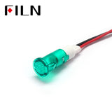 10mm 220v water heater plastic indicator light Green