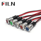 12MM 12V Metal Red LED Indicator Light Colour