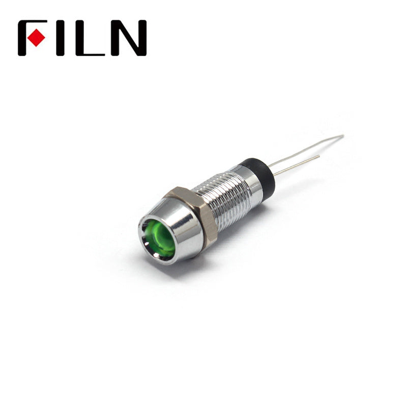 8MM 110V Green IP67 Socket Head Phase Indicator lights Green