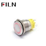 19MM 110V UL IP67 Stainless steel PUSH BUTTON SWITCH Pink