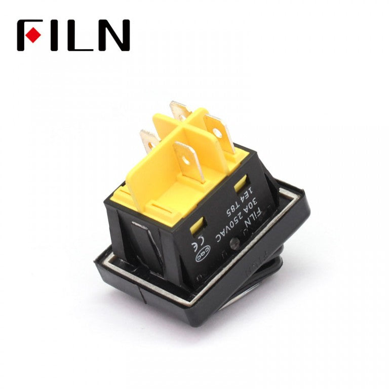 FILN 4 Pin IP67 Waterproof Rocker Switch Bottom