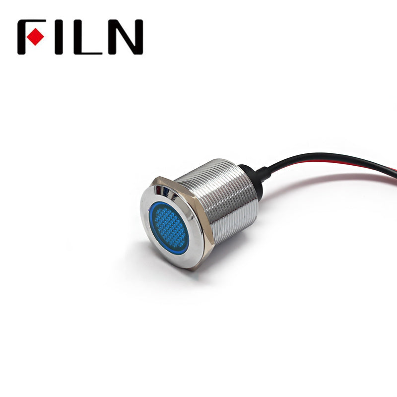 22mm LED Medical Equipment Indicator Light Blue