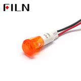 10mm 220v coffee machine plastic indicator light lamp Amber