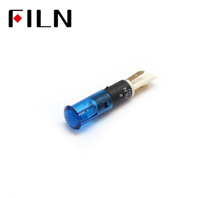 8MM 110V BULE LED Grill fryer UL plastic indicator light Blue