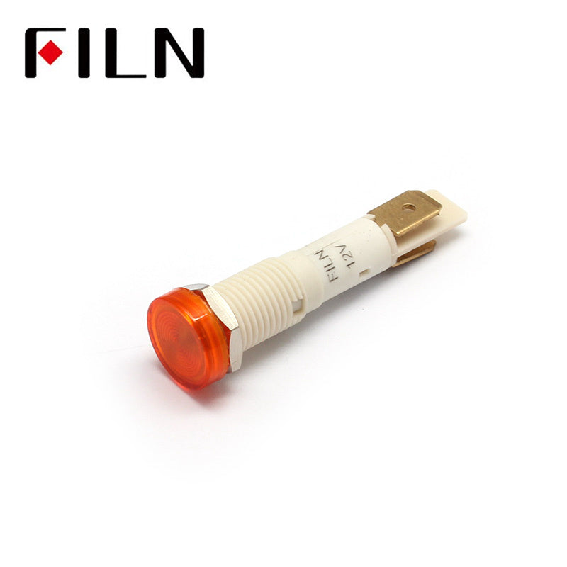 10mm 48v led plastic signal indicator light lamp Orange