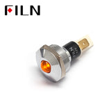 22mm 110V Power Box Metal Indicator Light Amber