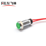 8MM Custom Short 110V IP67 Oven Indicator Light Green