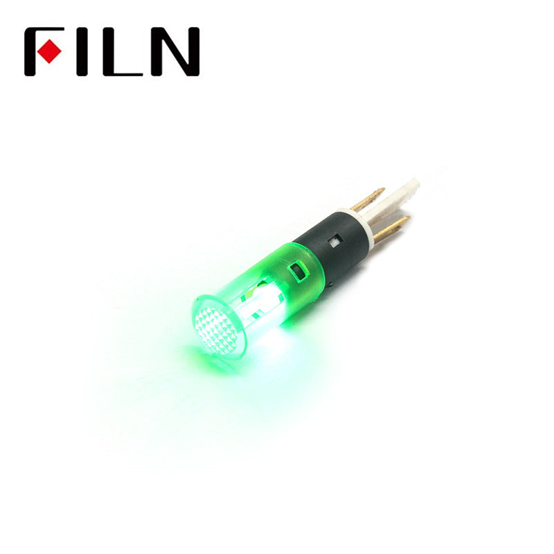 8MM 110V BULE LED Grill fryer UL plastic indicator light Green