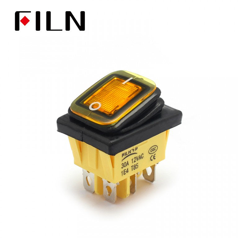 kcd4 on-on 110V yellow 6pin momentary rocker switch Best Price