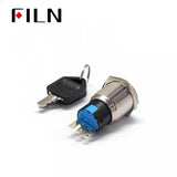 19MM Metal Electronic Key Lock Round Push Button Switches Best Price