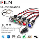 16MM ip67 led generator metal pilot indicator light