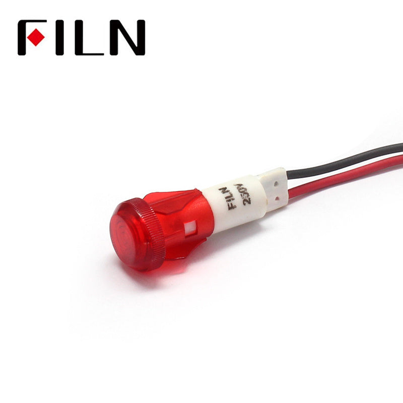 10MM 220V COFFEE MACHINE PLASTIC INDICATOR LIGHT LAMP Red