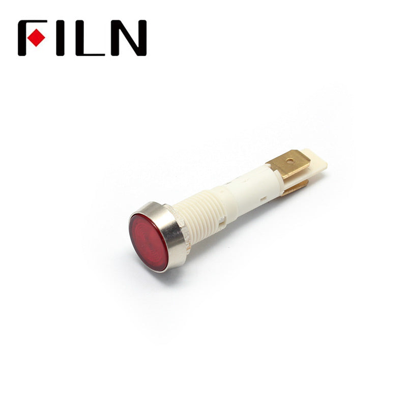 10MM 220V Kitchen Equipment LED Plastic Indicator Ligh Red