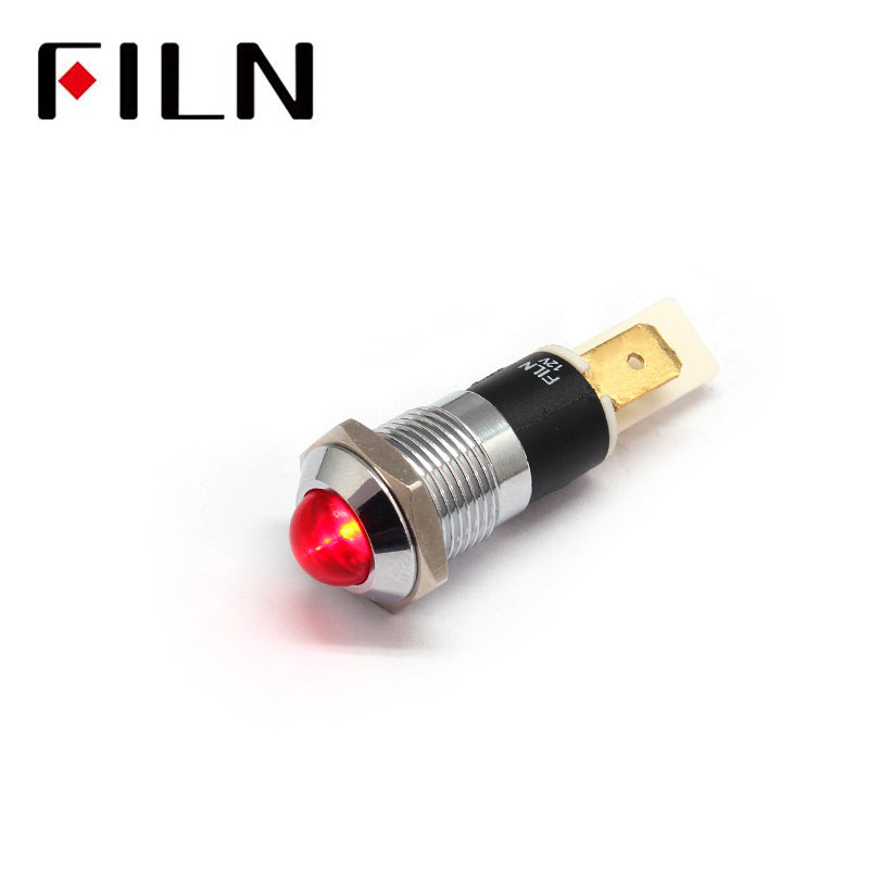 220V 14MM BULE 6.3PIN new led metal indicator light Parts