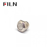 FILN silver 12mm short length 4 soldering pin dull momentary metal push button switch Parts