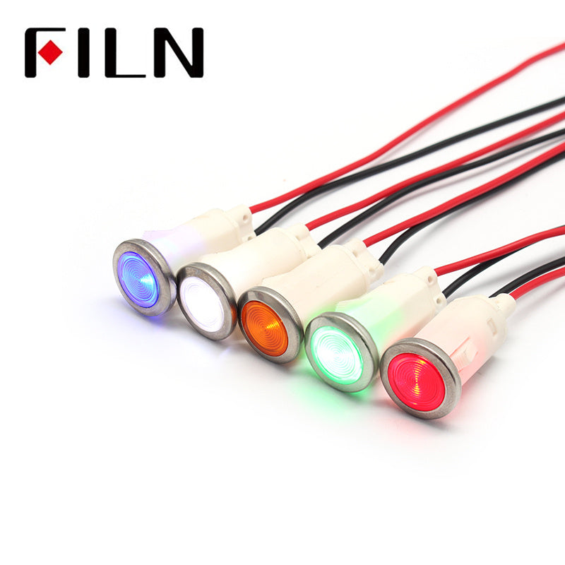 12.5mm 12v plastic indicator light Colour