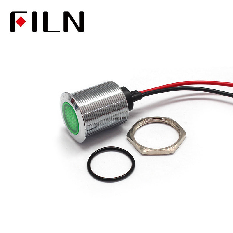 22mm LED Medical Equipment Indicator Light Green Details