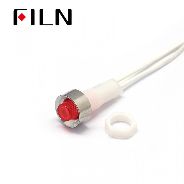 FILN 24V Plastic Pilot Lamp Red 12V Various Equipment Indicator Lights In Sale