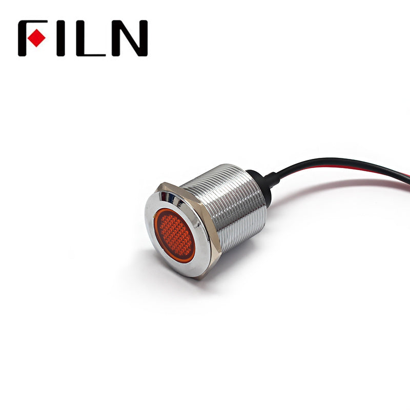 22mm LED Medical Equipment Indicator Light Orange