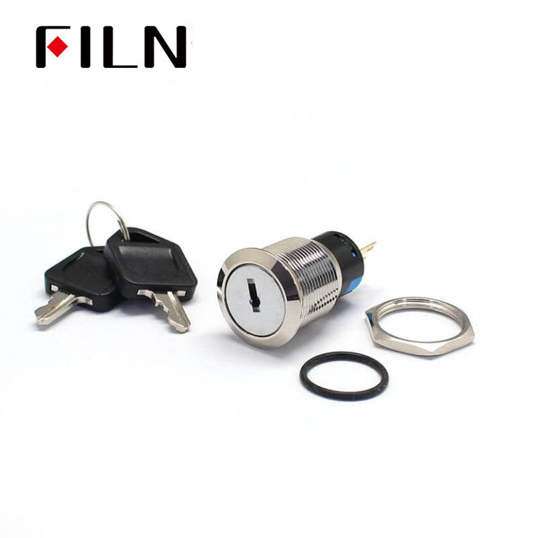 19MM Metal Electronic Key Lock Round Push Button Switches China