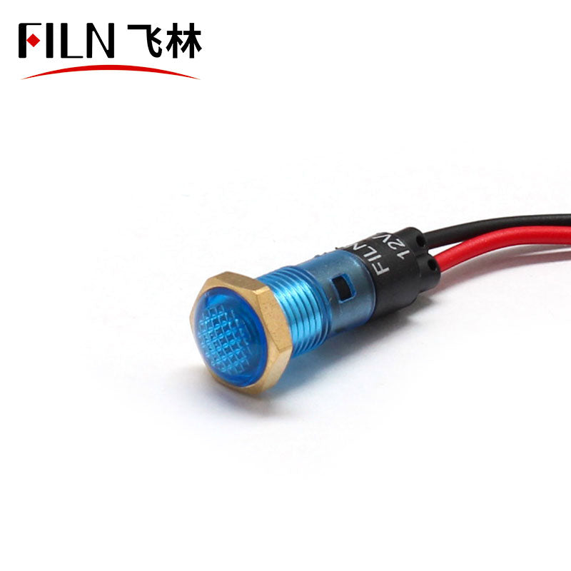 8MM 6V Yellew LED Welding Machine Round Indicator Lights In Sale