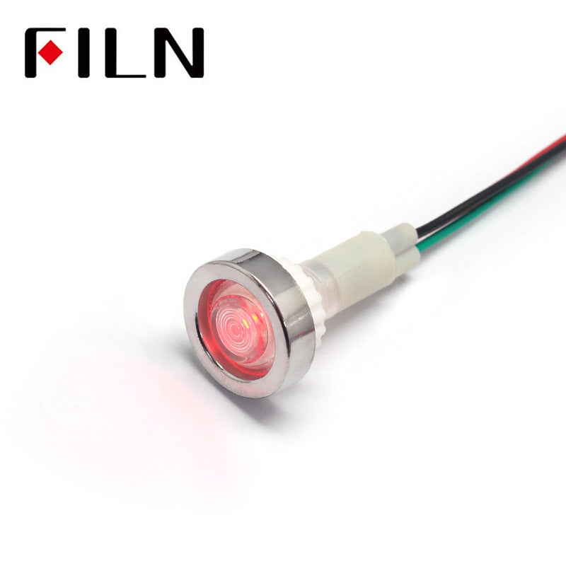 Double Color Electroplating Ring LED Plastic Indicator Light China