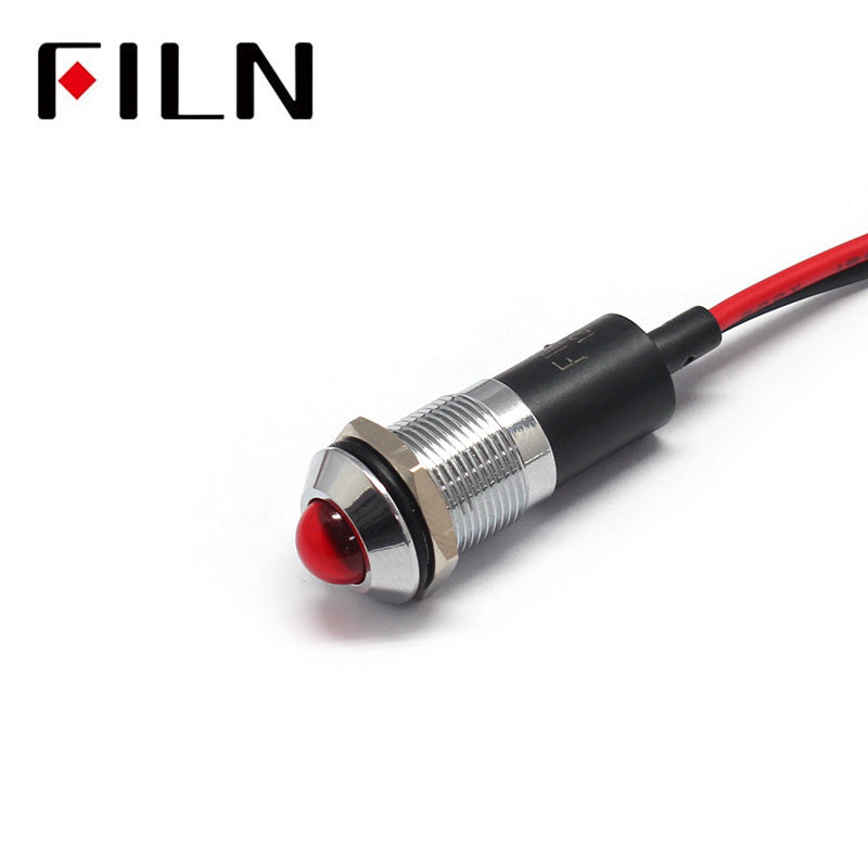 Filn 12MM Metal LED 5V Indicator Light In Sale