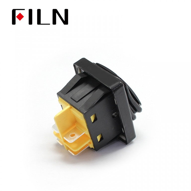 FILN Black 30A KCD4 380V ON-OFF 4Pin IP68 Ship Rocker Switch In Sale