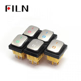 FILN Amber Stainless Waterproof IP68 12V Lighted Rocker Switch Best Price