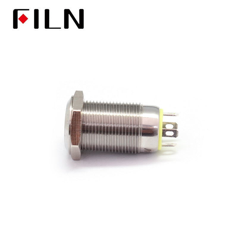 12MM Push Button Switch 6V Green LED Size