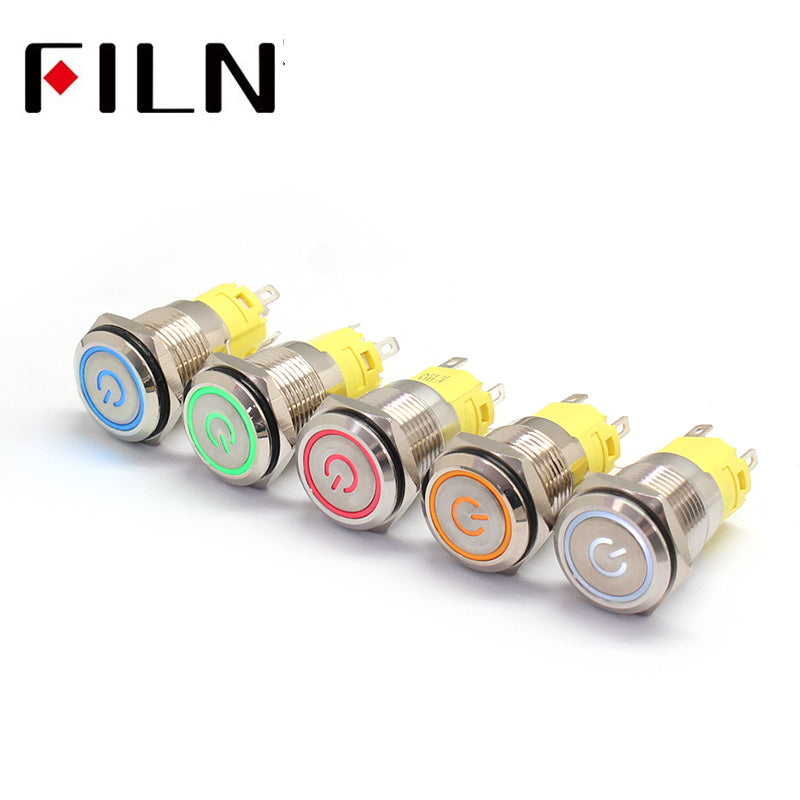 FILN 16MM UL Push Button Electrical Switch 110V  IP67 Push Button Electrical Switch Best Price