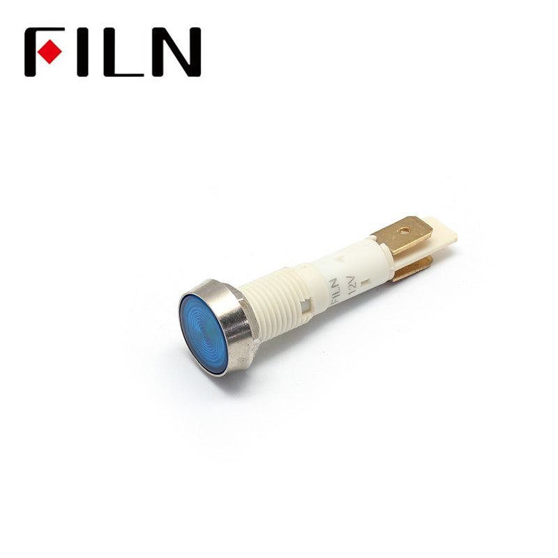 10MM 220V Kitchen Equipment LED Plastic Indicator Ligh Blue