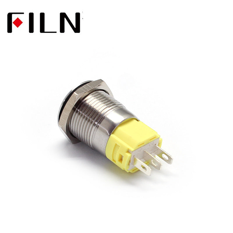 FILN 16mm Flat head high quality NO LED Metal Push Button Switch Shop Now