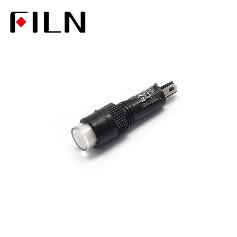 8mm 5/16″ Red 120V Neon Indicator Light High Quality